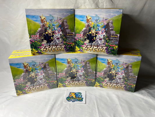 Japanese Eevee Heroes Booster Box S6A