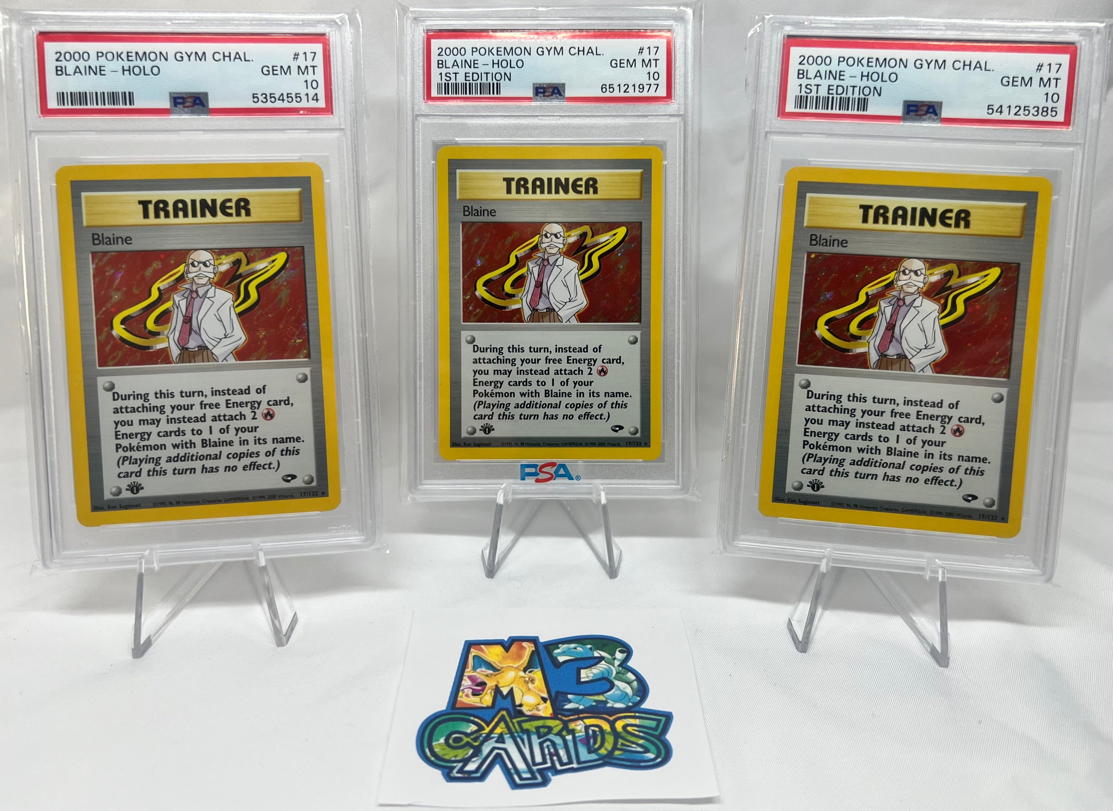 M3 Card 1ST EDITION BLAINE PSA 10 – M3 CARDS