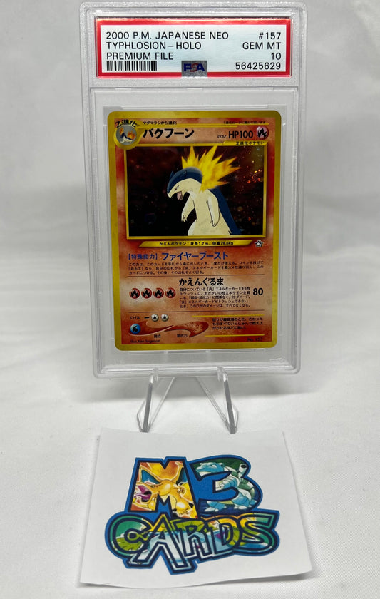 Japanese Neo Typhlosion Holo PSA 10