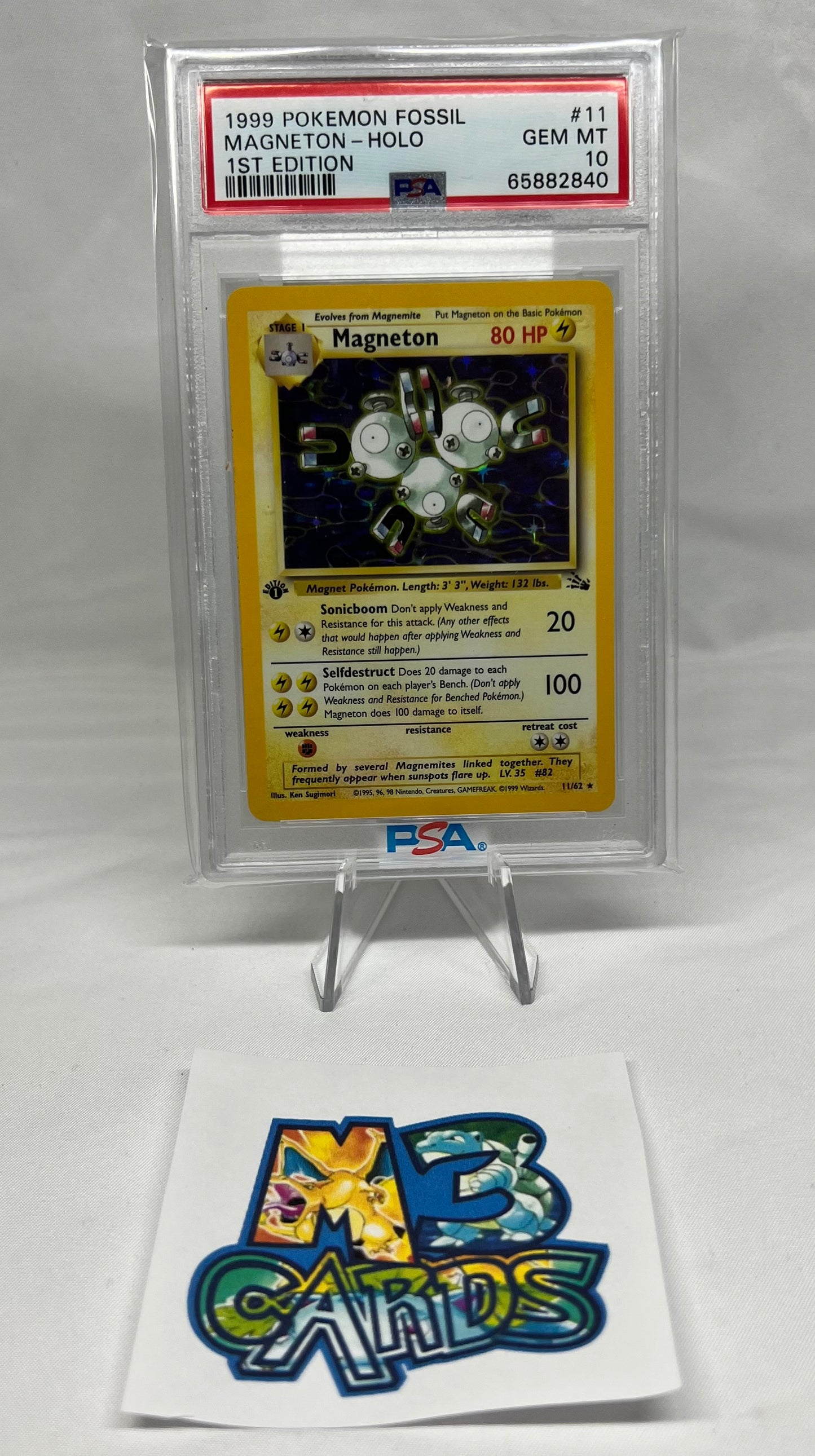 1st Edition Magneton Holo PSA 10