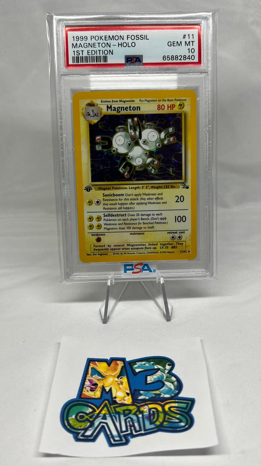 1st Edition Magneton Holo PSA 10