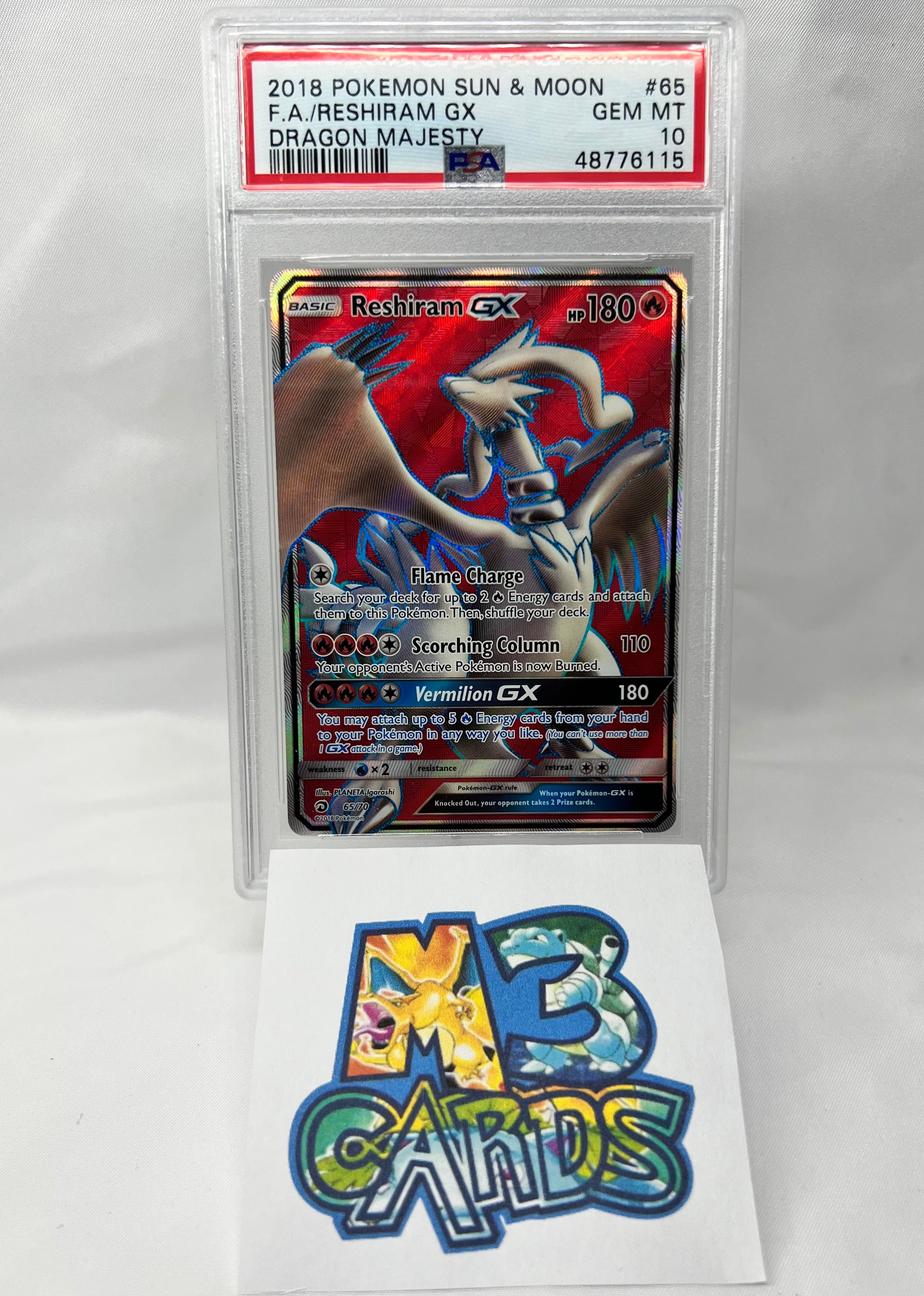 M3 Card Reshiram GX Full Art PSA 10 – M3 CARDS