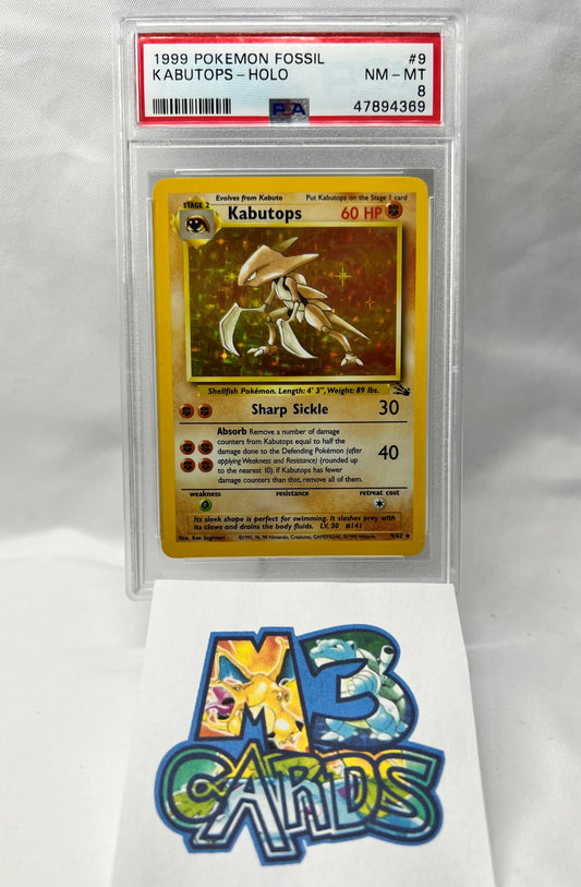 Kabutops Fossil Holo PSA 8